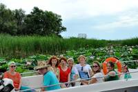 Tour of the lotus fields in Volga River