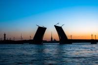 St.Petersburg - opened Palace Bridge