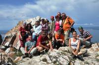 Tourist group on Baikal